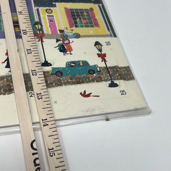 Advent Calendar Winter Wonderland Galison Design 25 Windows Ribbon Hanger NWT - Picture 15 of 15